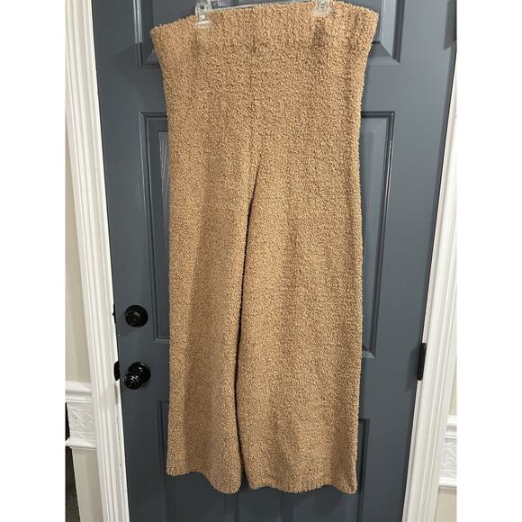 New Skims Camel Cozy Knit Lounge Pants Tan Straight Leg Pull On Sz 2X / 3X - Picture 3 of 7